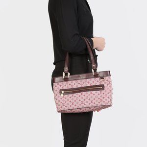 Louis Vuitton Pink and Brown Monogram Tote